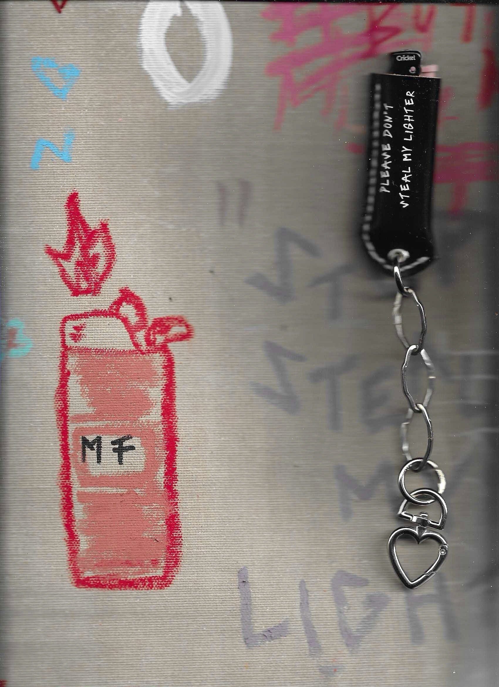 Leather Flame Chain - 2nd collection