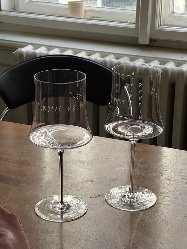 "Inner Prayer" - Wine Glasses