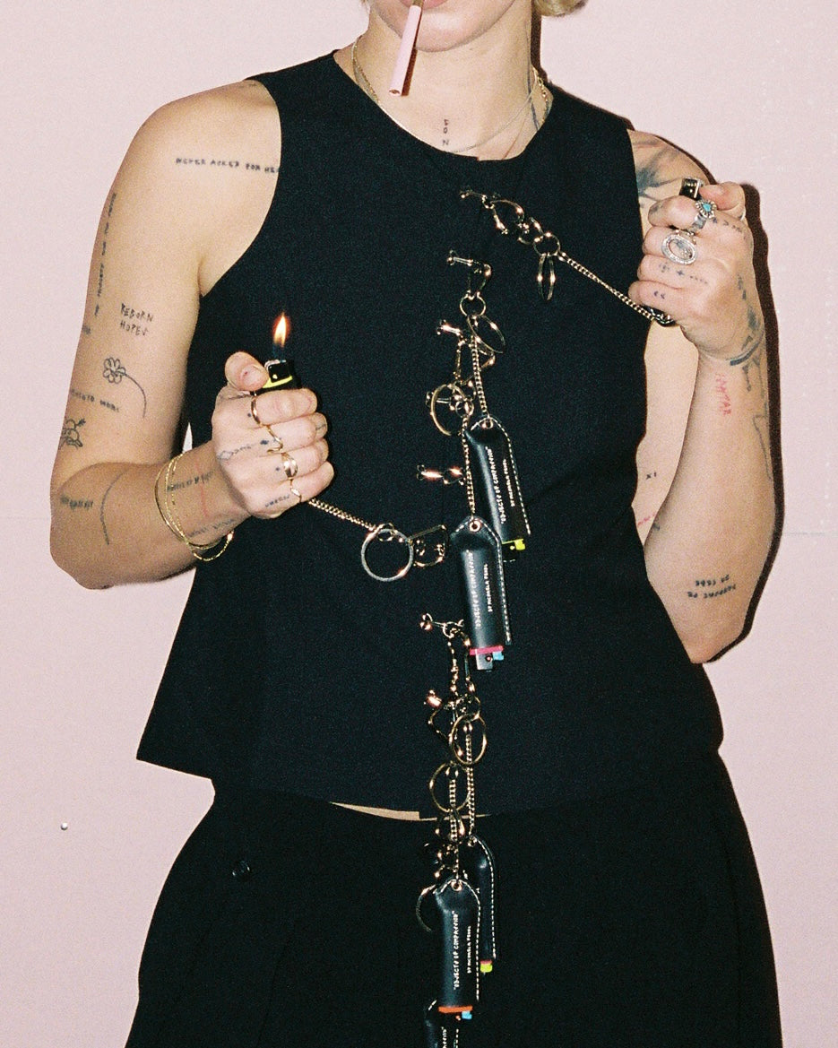 The Leather Flame Chain